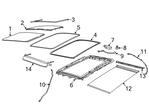 2023 Jeep Compass Sunroof Diagram