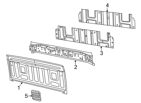 2022 Ram 1500 Classic Back Panel Diagram 1