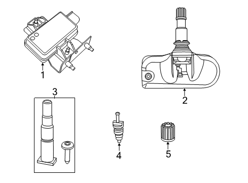 2023 Chrysler 300 Tire Pressure Monitoring Diagram