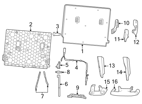 2024 Jeep Grand Wagoneer L Third Row Seats Diagram 6