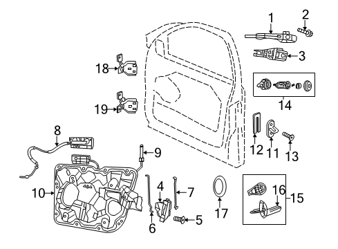 2011 Jeep Grand Cherokee EXTERIOR DOOR Diagram for 4589881AM