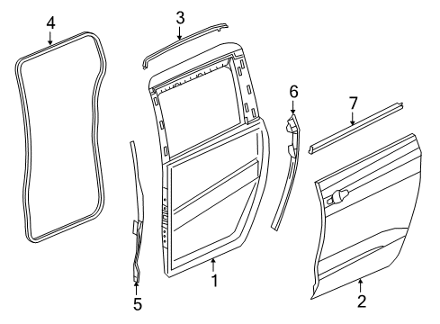 2021 Chrysler Voyager Door & Components Diagram 2