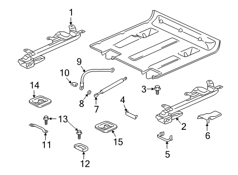 Cover-2ND Seat Catch Diagram for MR617236