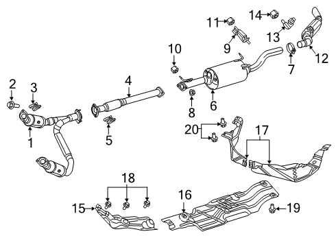 2022 Ram 1500 Exhaust Components Diagram 5