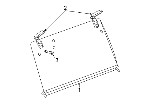 2022 Jeep Wrangler Glass - Top Diagram 1