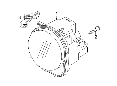 2019 Jeep Renegade HEADLAMP Diagram for 68647342AA