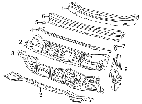 2022 Jeep Cherokee Cowl Diagram