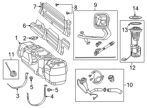 2022 Ram 2500 MODULE-FUEL PUMP/LEVEL UNIT Diagram for 68643799AA