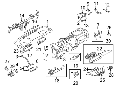 Cover-Instrument Panel Side Diagram for MR626744