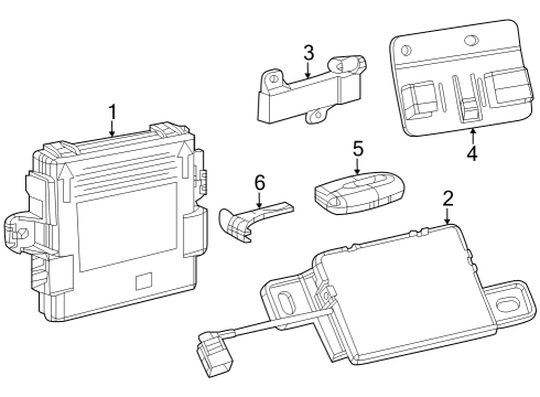 2022 Jeep Cherokee Keyless Entry Components Diagram