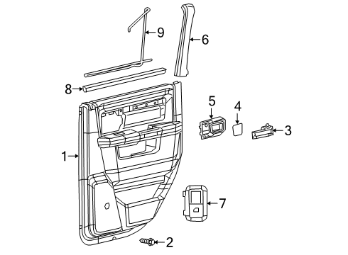 2021 Ram 2500 Rear Door Diagram 2