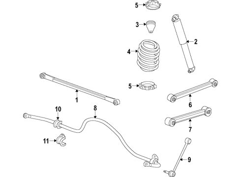 2019 Ram 1500 STABILIZER BAR Diagram for 68518248AB