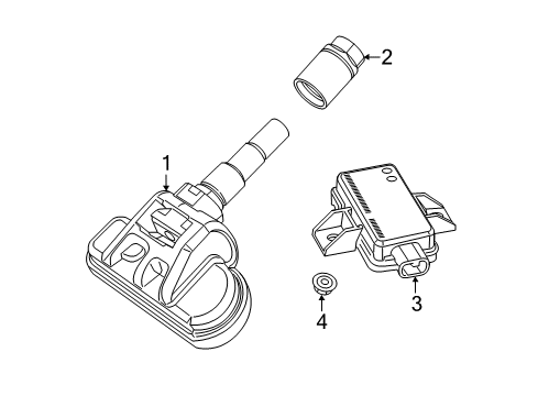 2021 Ram ProMaster City Tire Pressure Monitoring Diagram