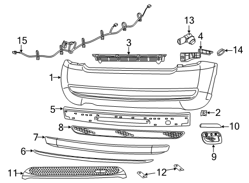 FASCIA-Rear Diagram for 68104157AB