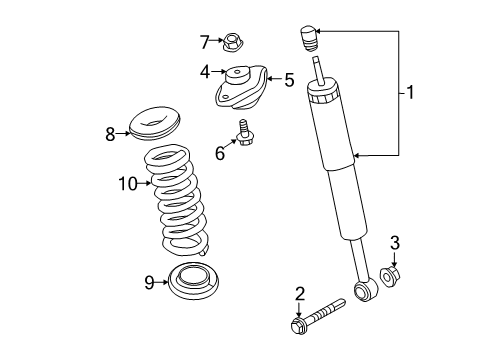 2021 Chrysler 300 Shocks & Components - Rear Diagram