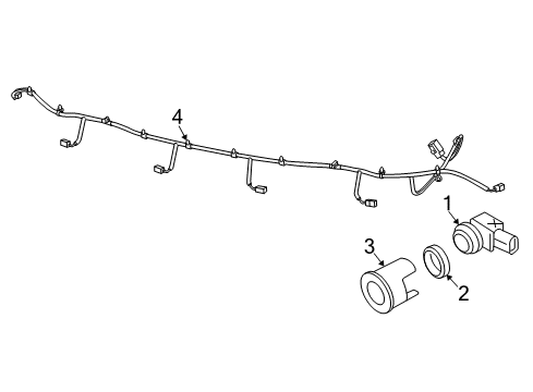 2021 Ram 1500 Classic Electrical Components - Front Bumper Diagram 2