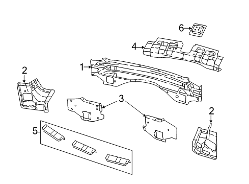 2022 Dodge Durango Rear Body Panel Diagram