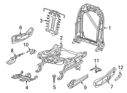 2023 Chrysler Pacifica ADJUSTER-Power Seat Diagram for 68540020AA