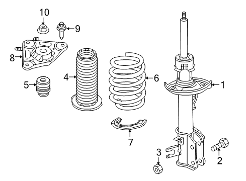 2021 Jeep Renegade Shocks & Components - Rear Diagram 2