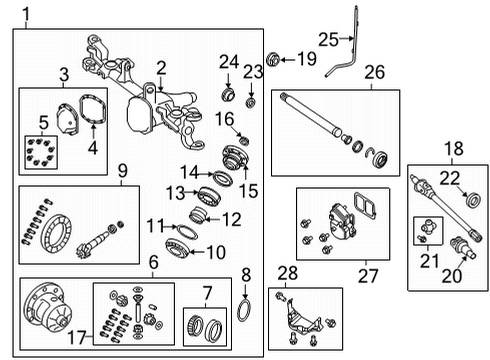 2023 Jeep Wrangler DRIVE PINION Diagram for 68400358AB