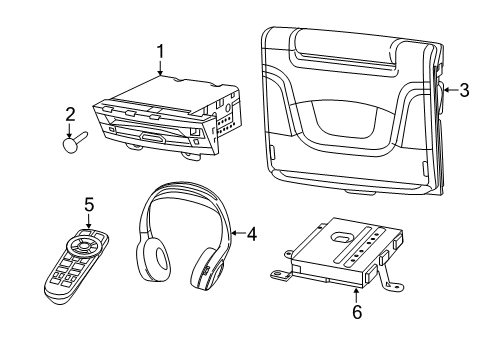 2023 Chrysler Voyager RADIO-VIDEO Diagram for 68494731AK