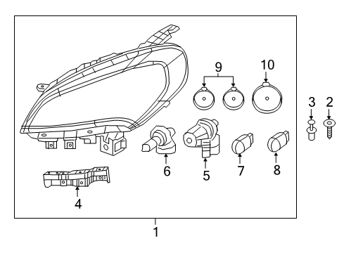 2016 Ram ProMaster City BULB Diagram for 68641304AA