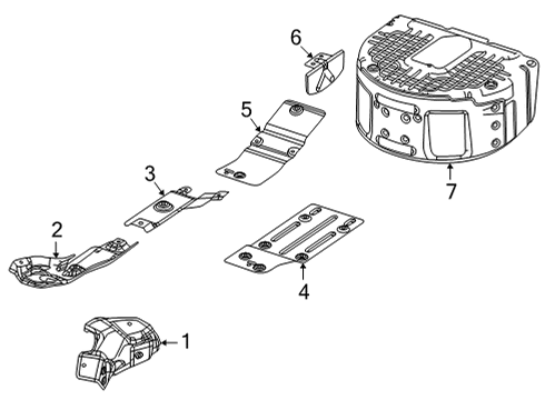 2022 Jeep Wagoneer Heat Shields Diagram