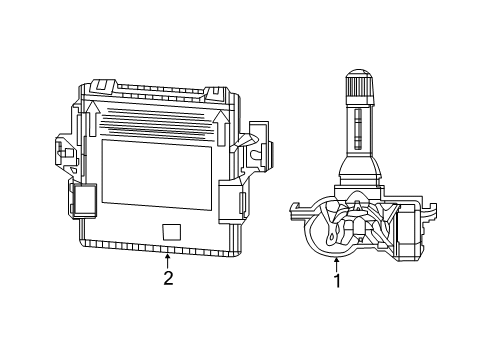 2023 Jeep Compass Tire Pressure Monitoring Diagram