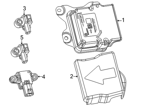 2024 Jeep Grand Wagoneer L Air Bag Components Diagram 2