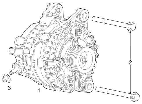 2023 Jeep Compass GENERATOR-ENGINE Diagram for 68427973AB