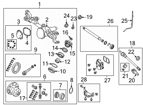 2021 Jeep Wrangler DRIVE PINION Diagram for 68396634AB