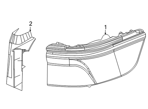 2024 Jeep Grand Wagoneer L Tail Lamps Diagram