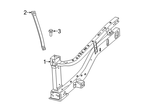 2022 Ram 2500 Inner Components - Fender Diagram