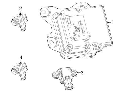 2022 Jeep Grand Cherokee Air Bag Components Diagram 2