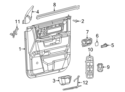 2021 Ram 3500 Front Door Diagram 3