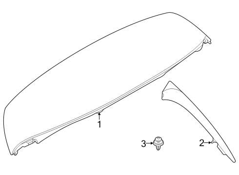 2023 Dodge Hornet SPOILER-LIFTGATE Diagram for 7MS84TZZAA