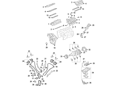 2022 Chrysler Pacifica Engine Parts, Mounts, Cylinder Head & Valves, Camshaft & Timing, Oil Pan, Oil Pump, Crankshaft & Bearings, Pistons, Rings & Bearings, Variable Valve Timing Diagram 2