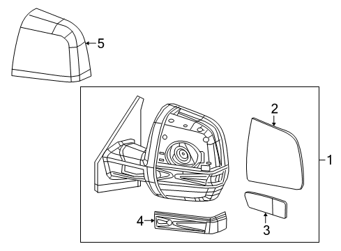 2021 Ram ProMaster City Mirrors Diagram 2