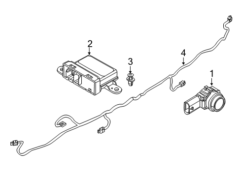 2023 Jeep Compass Parking Aid Diagram 1