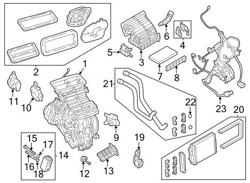 2023 Dodge Hornet HVAC Case Diagram 2