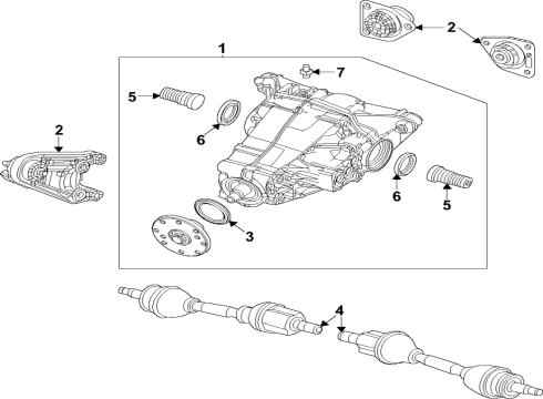 2022 Jeep Grand Wagoneer SHAFT-DRIVE Diagram for 68416803AC