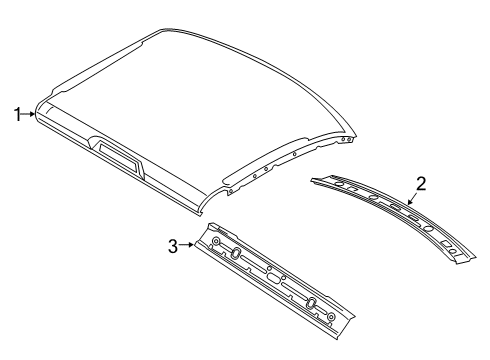 2021 Ram 3500 Roof & Components Diagram 5