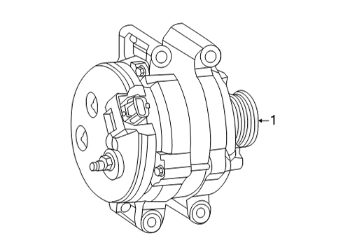 2021 Jeep Grand Cherokee L Alternator Diagram 3