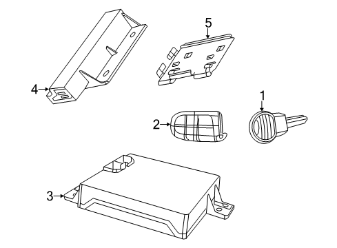 2023 Dodge Charger Keyless Entry Components Diagram