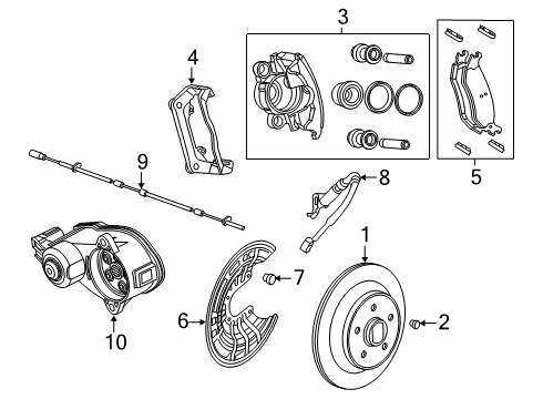 2021 Ram 1500 BRAKE Diagram for 68260031AF