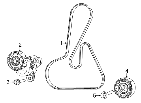 2022 Jeep Compass Belts & Pulleys Diagram