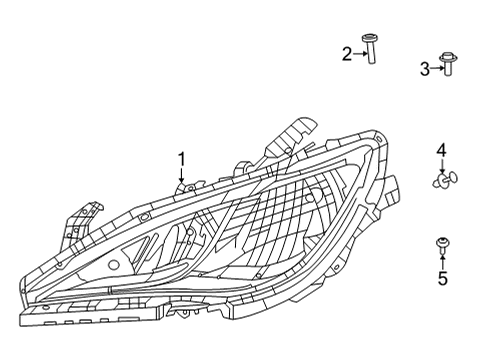 2022 Chrysler Voyager Screw-HEXAGON Head Diagram for 6510768AA