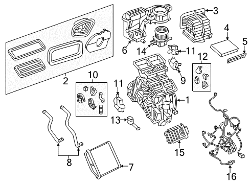 2017 Jeep Renegade CABIN AIR Diagram for 68535620AA