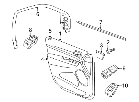 2022 Dodge Durango Front Door Diagram 2