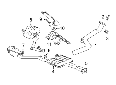 2021 Chrysler 300 Exhaust Components Diagram 3